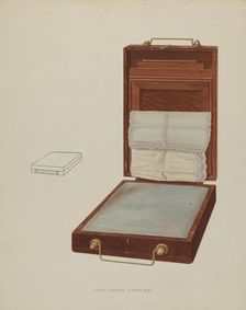 Pillow Sham Holder, 1937. Creator: Lloyd Charles Lemcke