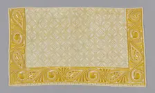 Pillow Sham with Embroidering Yarns, Shropshire, late 17th/early 18th century. Creators: Jane Bolas Vaughan, Elizabeth Ottiwell Vaughan
