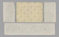 Pillow Sham (Unfinished), England, southern, late 17th/early 18th century. Creator: Unknown