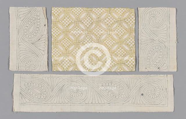 Pillow Sham (Unfinished), England, southern, late 17th/early 18th century. Creator: Unknown.