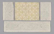 Pillow Sham (Unfinished), England, southern, late 17th/early 18th century. Creator: Unknown