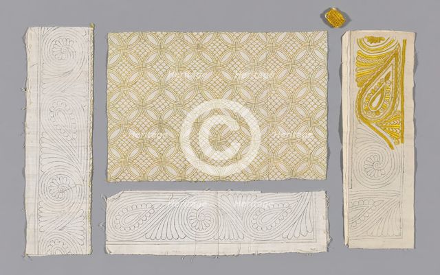 Pillow Sham (Unfinished), Shropshire, late 17th/early 18th century. Creators: Jane Bolas Vaughan, Elizabeth Ottiwell Vaughan.
