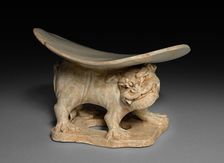 Pillow with Lion Base: Qingbai Ware, 11th Century. Creator: Unknown