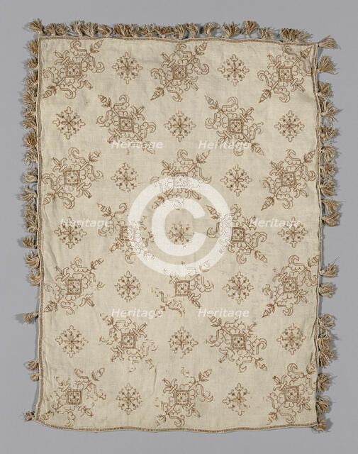 Pillowcase, Italy, 17th century. Creator: Unknown.