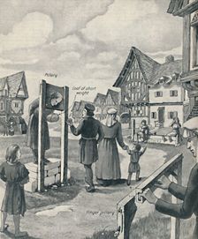 Pillory and Stocks of the Middle Ages c1934