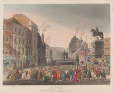 Pillory, Charing Cross, April 1, 1809., April 1, 1809. Creator: J. Bluck