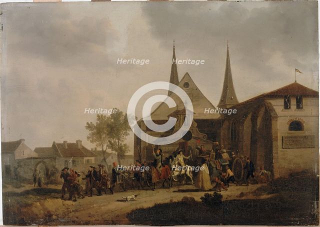 Pillage d'une église pendant la Révolution, c1793. Creator: Jacques François Joseph Swebach-Desfontaines.
