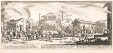 Pillage et incendie d'un village (Looting and Burning a Village), 1633. Creator: Jacques Callot