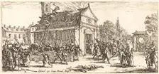 Pillaging a Monastery, c. 1633. Creator: Jacques Callot