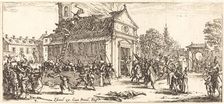 Pillaging a Monastery, c. 1633. Creator: Jacques Callot