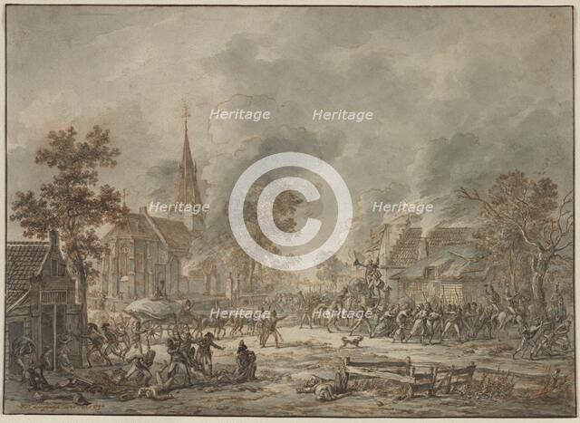 Pillaging Soldiers, 1794. Creator: Dirk Langendijk (Dutch, 1748-1805).