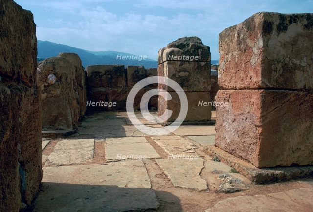 Pillar-crypt of the Minoan Royal palace at Mallia, Bronze Age. Artist: Unknown