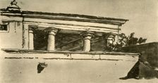 Pillar Hall of a Villa 1757, (1928). Artist: Giovanni Battista Tiepolo