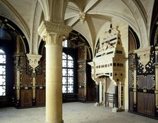 Pillar Parlour at Bolsover Castle, Derbyshire, 2000. Artist: J Bailey