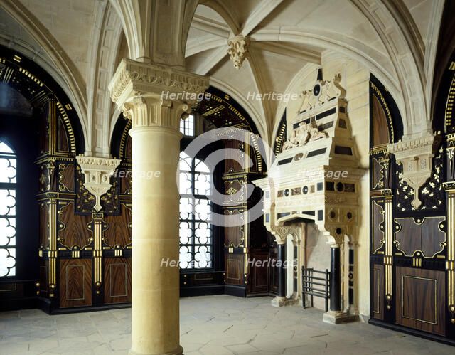 Pillar Parlour at Bolsover Castle, Derbyshire, 2000. Artist: J Bailey