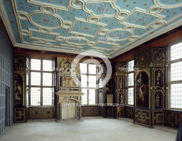 Pillar Parlour at Bolsover Castle, Derbyshire, 2000. Artist: J Bailey