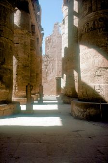 Pillars in the Great Hypostyle Hall, Temple of Amun, Karnak, Egypt, 14th-13th century BC
