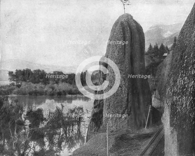 Pillars of Hercules, Columbia River, USA, c1900.  Creator: Unknown.
