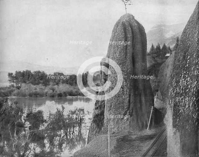 'Pillars of Hercules, Columbia River', c1897. Creator: Unknown.