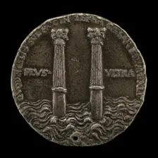 Pillars of Hercules [reverse], 16th century. Creators: Unknown, Georg Fugger Group
