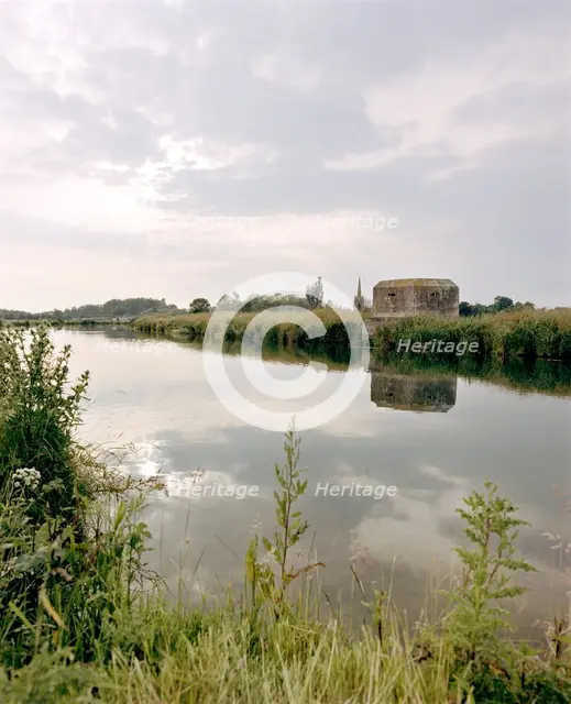 Pillbox on the River Thames, near Lechlade, Gloucestershire, 2000. Artist: P Williams