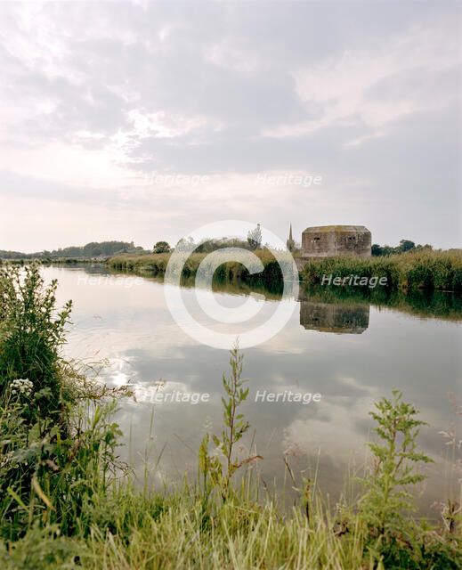 Pillbox on the River Thames, near Lechlade, Gloucestershire, 2000. Artist: P Williams