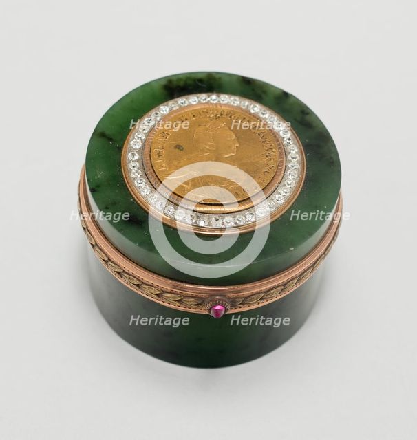 Pillbox, Saint Petersburg, 1850/1900. Creator: Fabergé Workshop.