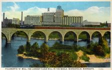 Pillsbury's A Mill, the largest flour mill in the world, Minneapolis, Minnesota, USA, 1926