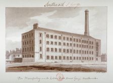 Pin manufactory near London Road, Southwark, London, 1827. Artist: John Chessell Buckler