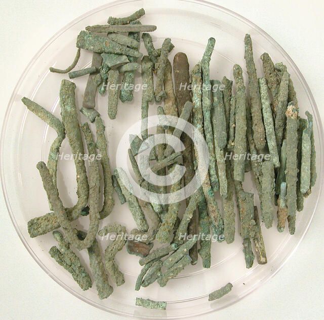 Pin and Wire Fragments, Coptic, 4th-7th century. Creator: Unknown.