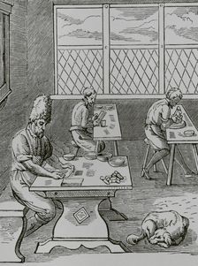 Pin and Needle maker, 16th century, (1878). Creator: Unknown