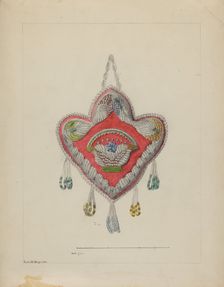 Pin Cushion, c. 1936. Creator: Edith Magnette