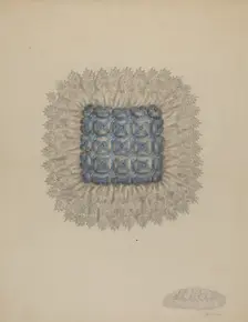 Pin Cushion, c. 1938. Creator: Eva Wilson