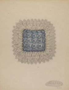 Pin Cushion, c. 1938. Creator: Eva Wilson