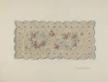 Pin Cushion Doily, c. 1939. Creator: Frank Nelson