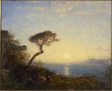 Pin parasol à l'embouchure du Bosphore, between 1870 and 1900. Creator: Felix Francois Georges Philibert Ziem