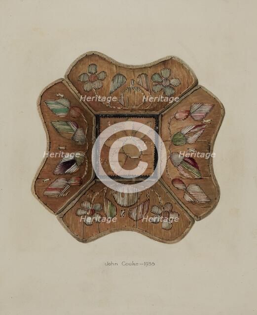 Pin Tray, 1938. Creator: John Cooke.