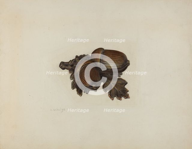 Pin Tray, c. 1941. Creator: Herman Schulze.