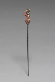 Pin with Yarn Figure, c. 300 BC-AD 200. Creator: Unknown