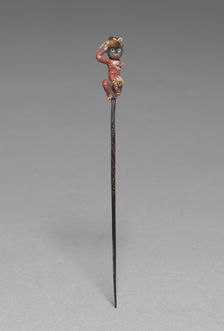 Pin with Yarn Figure, c. 300 BC-AD 200. Creator: Unknown