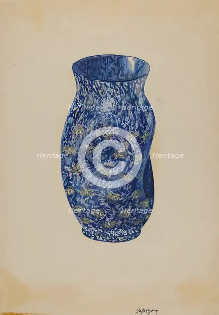 Pinch Vase, c. 1936. Creator: Ralph Atkinson.