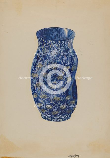 Pinch Vase, c. 1936. Creator: Ralph Atkinson.