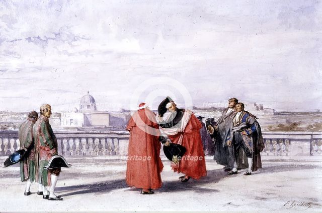 Pincian Hill, Rome, c1845-1870. Creator: Ferdinand Heilbuth.