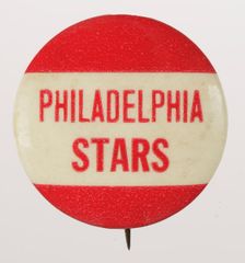 Pinback button for the Philadelphia Stars, 1933 - 1952. Creator: Unknown