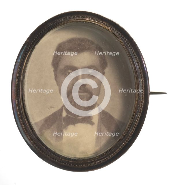 Pinback button featuring a campaign portrait of Senator William B. Nash, ca. 1868. Creator: Unknown.