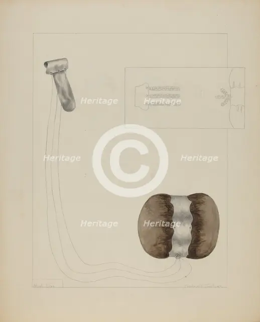 Pinball and Chain, c. 1936. Creator: Frederick Jackson.