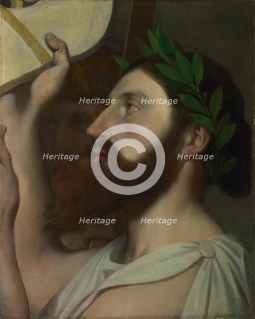 Pindar and Ictinus, Between 1830 and 1867. Artist: Ingres, Jean Auguste Dominique (1780-1867)