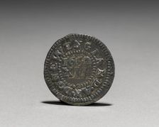 Pine Tree Shilling (reverse), 1652. Creator: John Hull (American, 1624-1683); Robert Sanderson (American, 1609-1693)