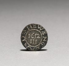 Pine Tree Three Pence (reverse), 1652. Creator: John Hull (American, 1624-1683); Robert Sanderson (American, 1609-1693)