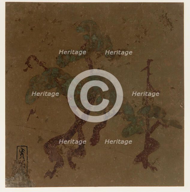 Pine trees, Edo period, late 16th-early 17th century. Creator: Hon'ami Kôetsu.